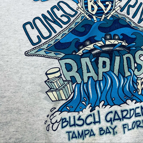 90s Busch Gardens Congo River Rapids Sweatshirt - Picture 6 of 15